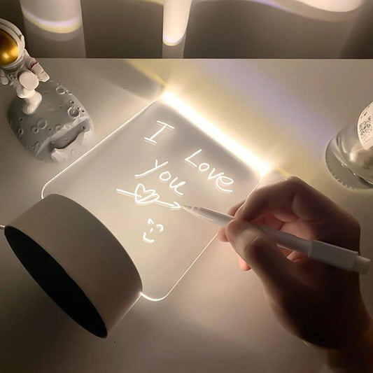 LED NIGHTLIGHT, REWRITABLE MESSAGE BOARD WITH ERASABLE PEN